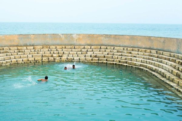 Bathing in Keerimalai Springs
