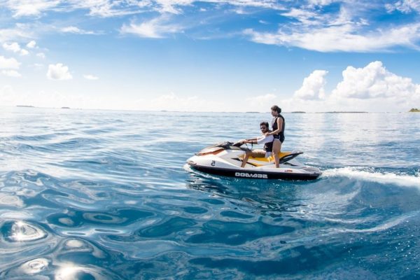 jet skiing